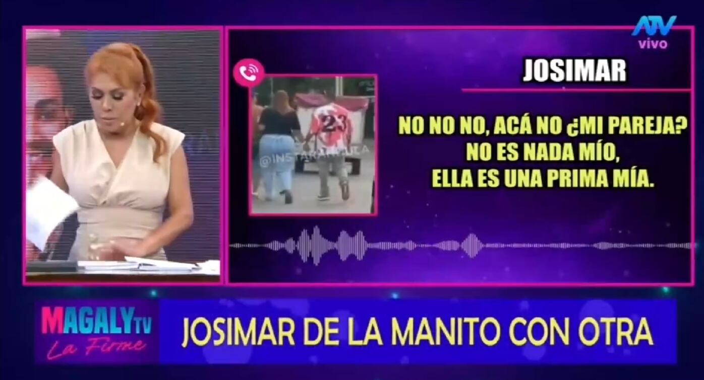 Josimar jura que mujer con quien fue captado de la mano es su prima.