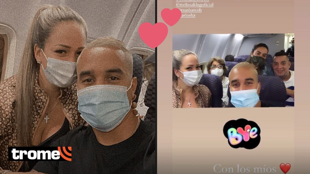 Melissa Klug y Jesús Barco se fueron de viaje juntos para recibir el Año Nuevo