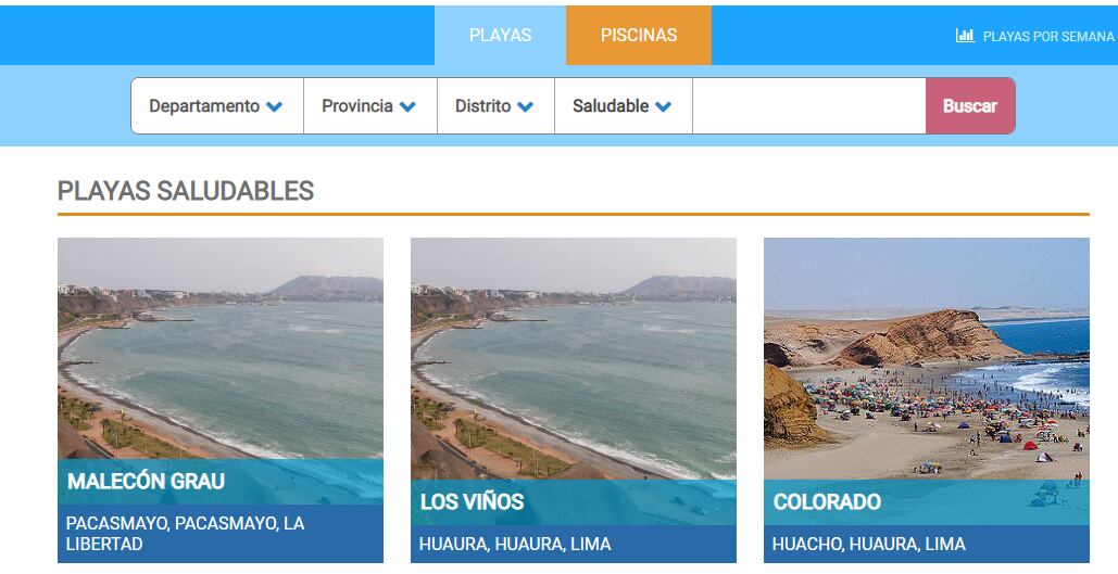 Playas saludables (Foto: captura/Minsa)