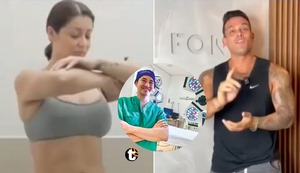 Muñequita Milly: Christian Domínguez y Karla Tarazona acudieron a consultorio del doctor Fong tras denuncias por mala praxis