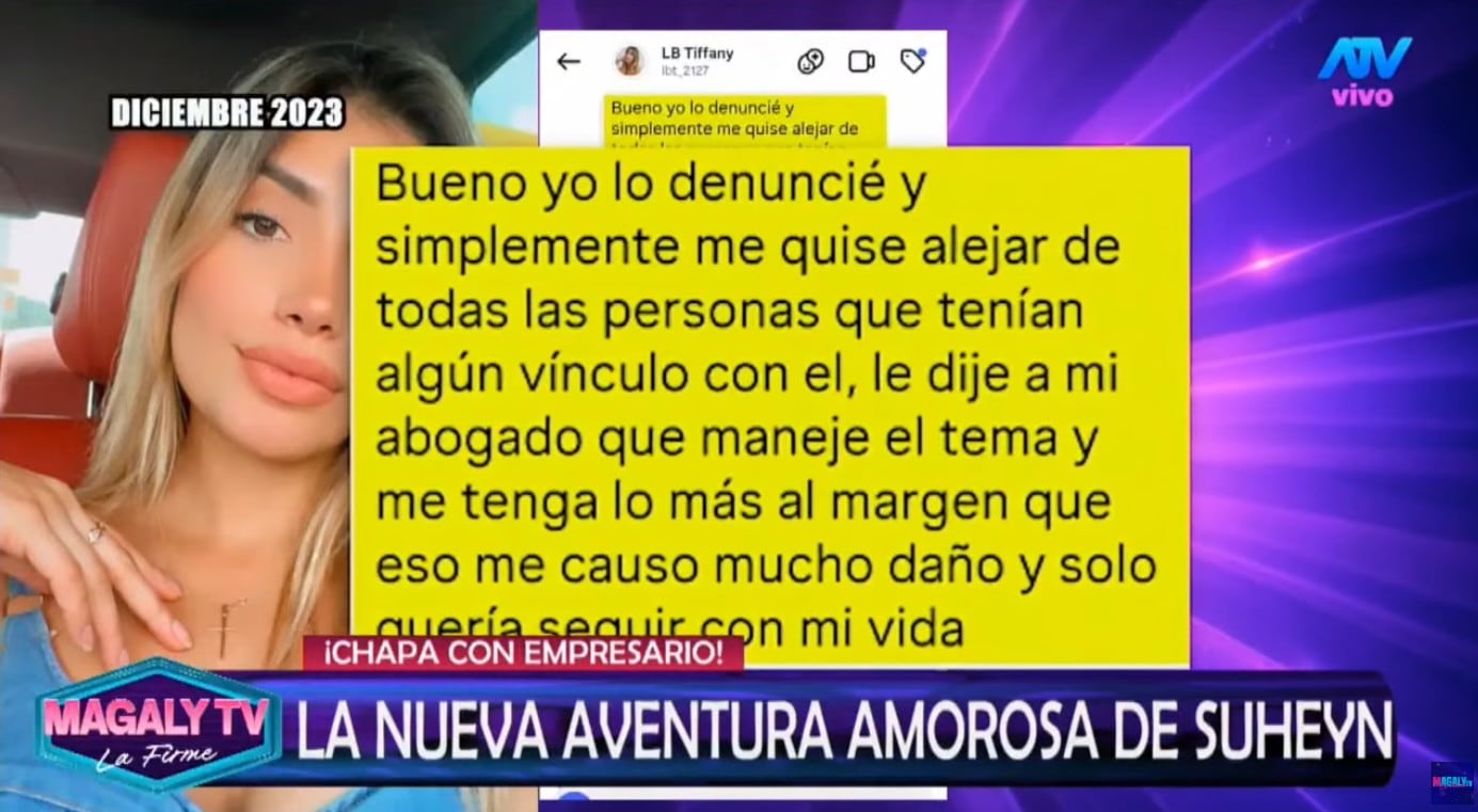 Antecedentes que rodean al galán de Suheyn Cipriani.