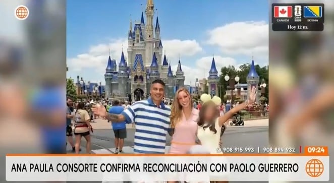 Ana Paula Consorte y Paolo Guerrero de viaje.
