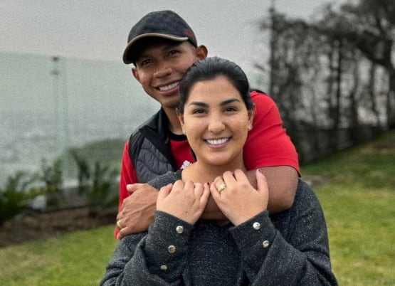 Foto de Ana Siucho y Edison Flores cuando eran pareja.