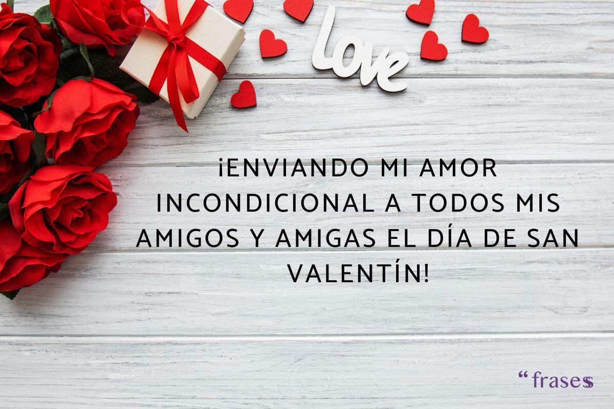 Frases para amigos y amigas en Día de San Valentín 2024