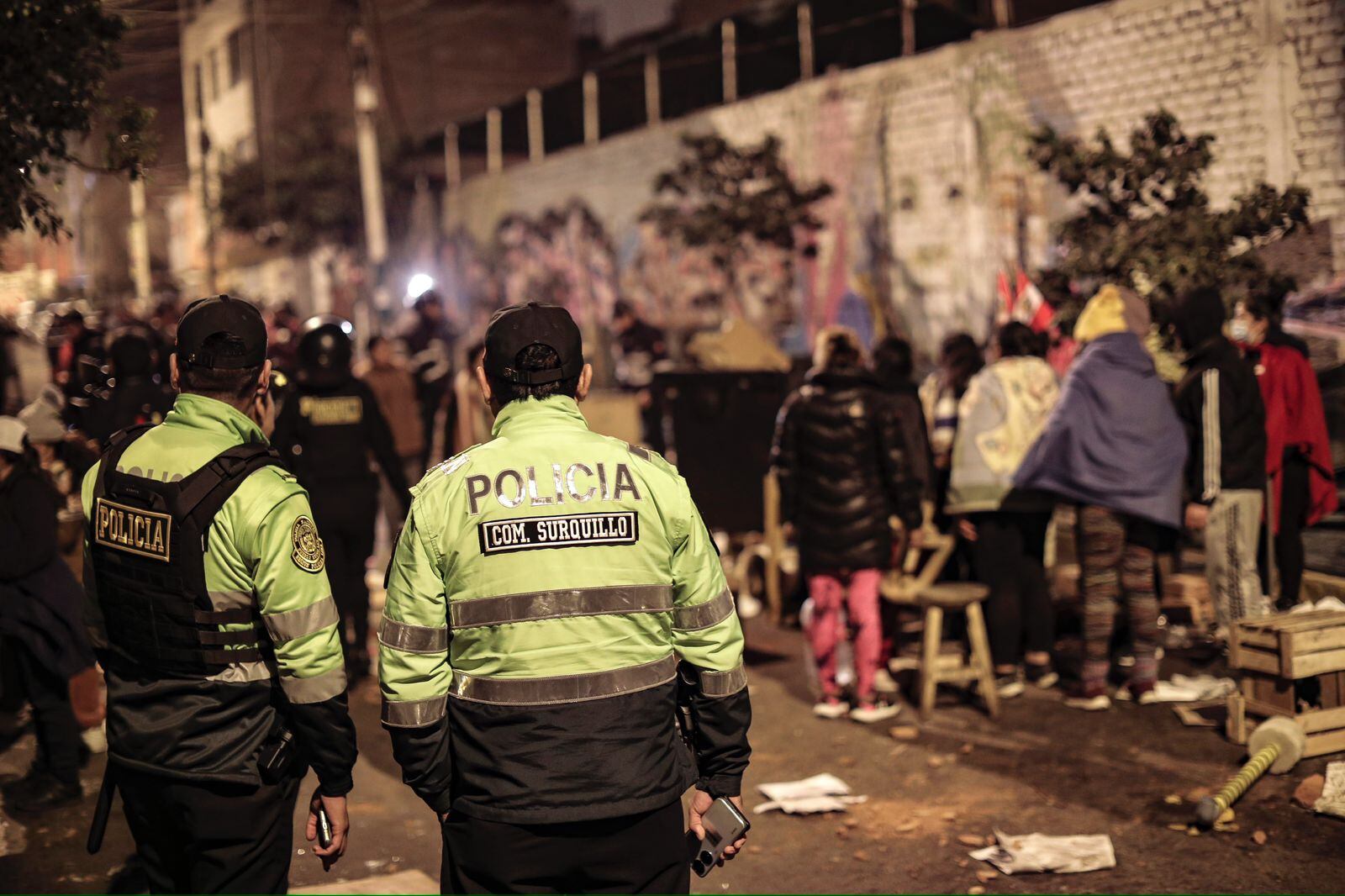 Desalojo en Surquillo. (Fotos: Joel Alonzo/ @photo.gec)