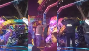 Juego mecánico colapsa con 10 niños en su interior: Se salvaron de morir pero dos resultaron heridos