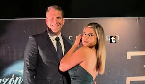 Paco Bazán y Susana Alvarado estuvieron melositos durante la celebración de Corazón Serrano