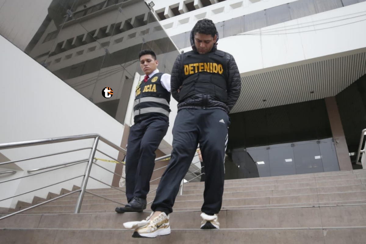 Capturan cabecilla 'Los Despreciables del Antitren' en Santa Anita. Foto: GEC