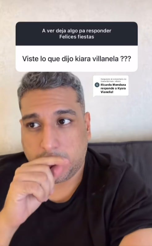 Ricardo Mendoza revela qué habló con Kyara Villanella.