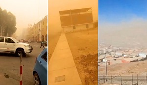 Nazca: inusual tormenta bloquea el tránsito y genera pánico