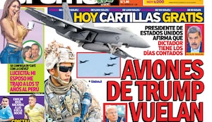 AVIONES DE TRUMP VUELAN SOBRE MADURO