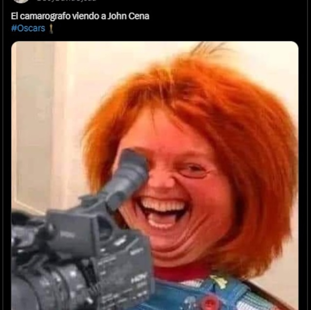 Usuarios reaccionaron al desnudo de John Cena y a otros sucesos del Oscar 2024 con divertidos memes.