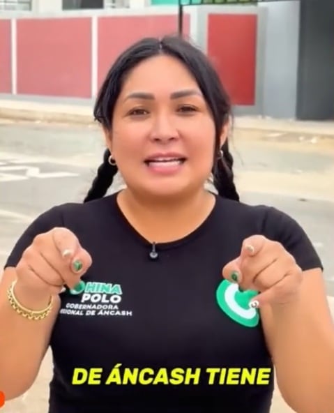 La China Polo buscaba ser gobernadora regional de Áncash. (Redes sociales)