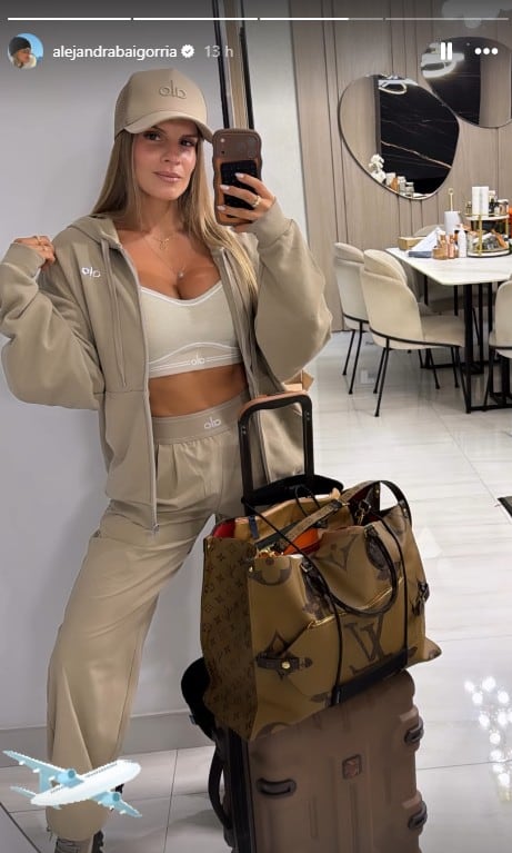 Alejandra Baigorria alistó maletas.