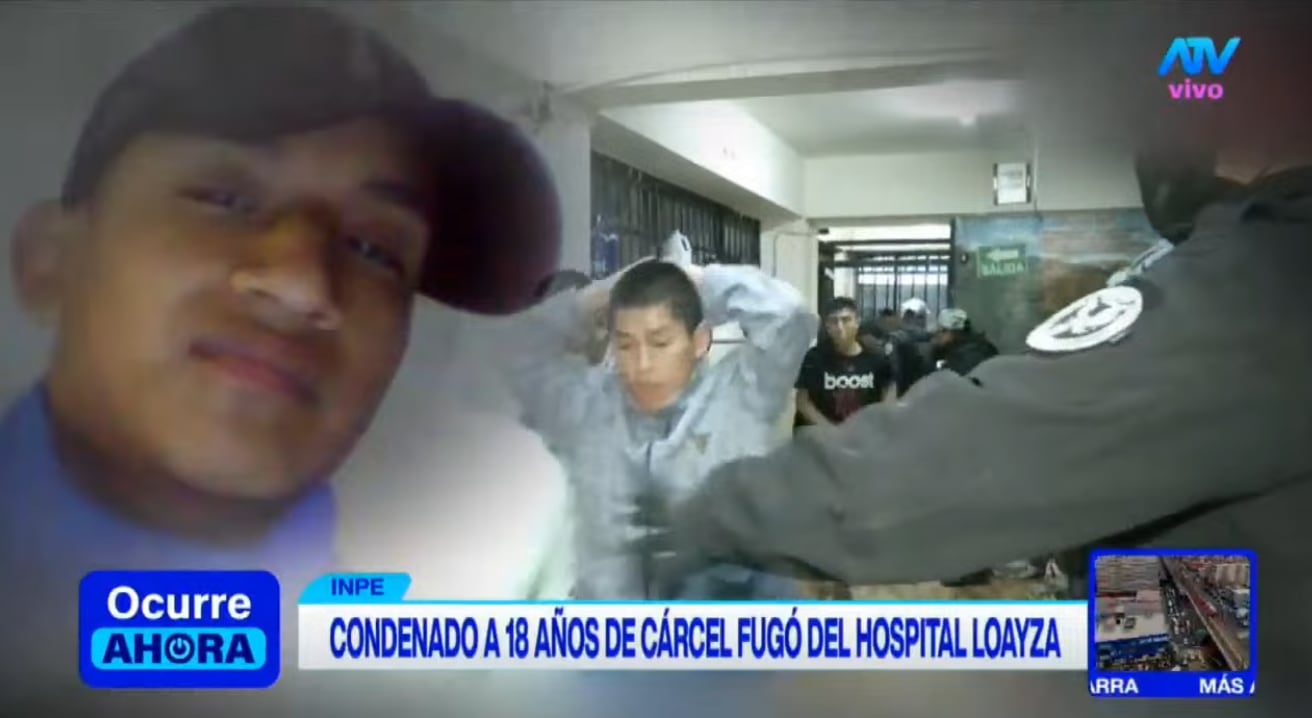 Reo identificado como Mayki Cagen Herrera Paredes se fugó del Hospital Loayza.