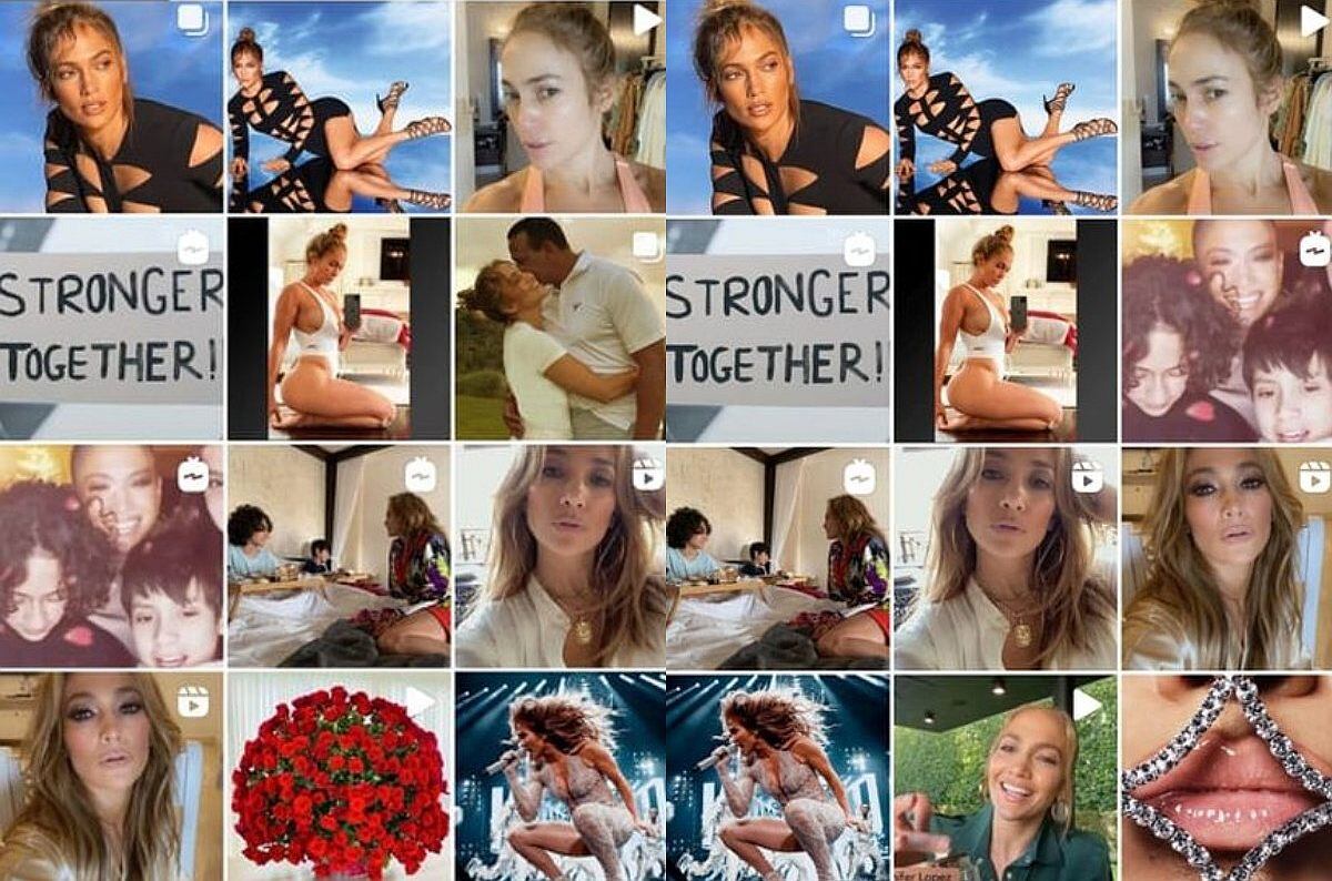 Jennifer Lopez borró la romántica foto que tenía con Alex Rodríguez en República Dominicana. (Foto: @jlo / Instagram)