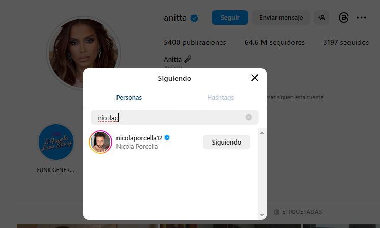 Nicola Porcella y su salida nocturna con Anitta en México