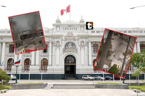 Pánico en el Centro de Lima: Feroz incendio arrasa con inmueble a pocos metros del Congreso de la Repúbli...