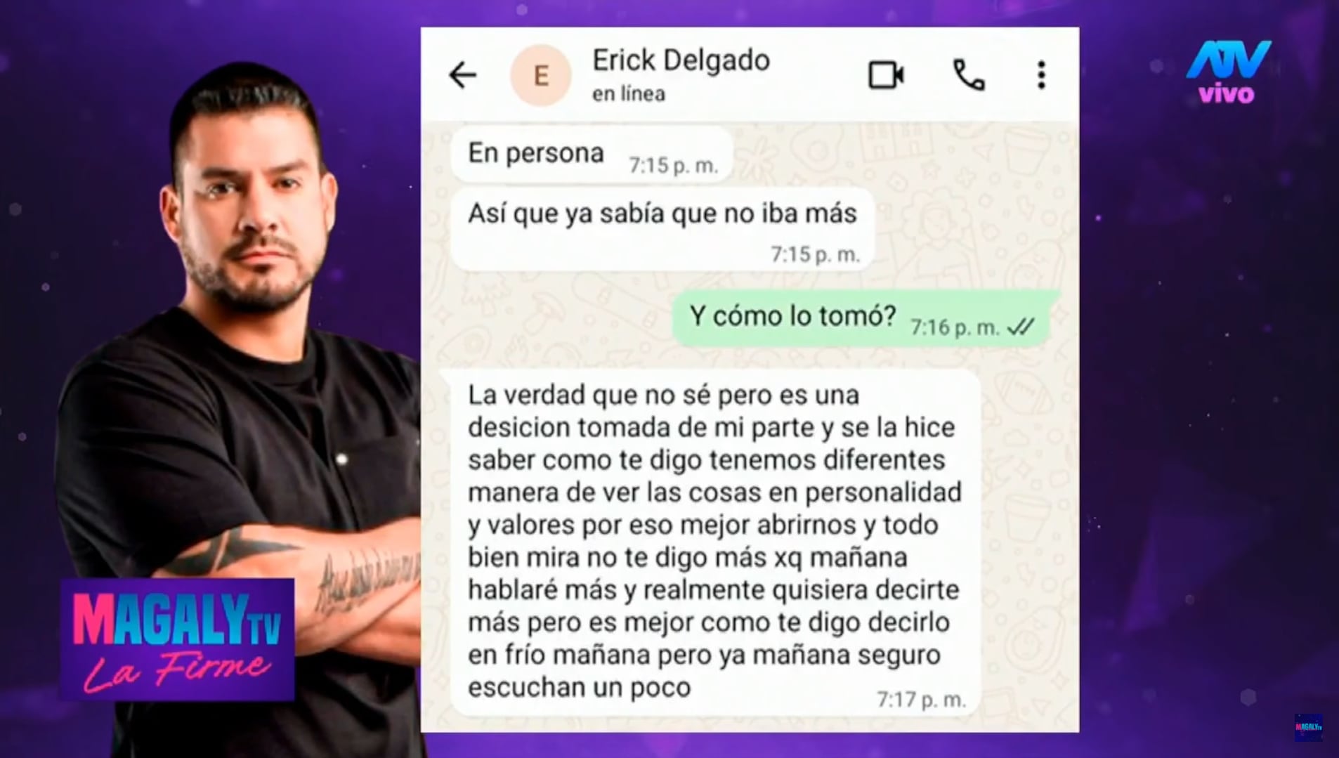 Exfutbolista se pronuncia tras separación de Paco Bazán del pódcast. (Fuente: ATV)