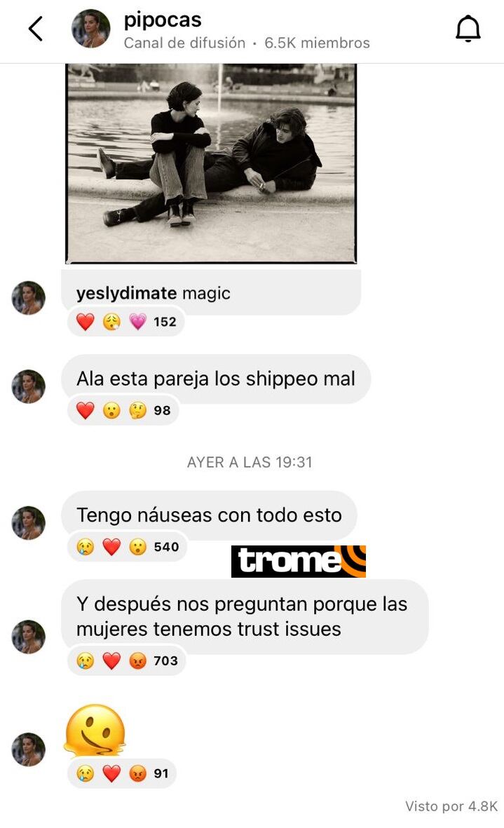 Carolina Braedt respalda a Natalia Merino.