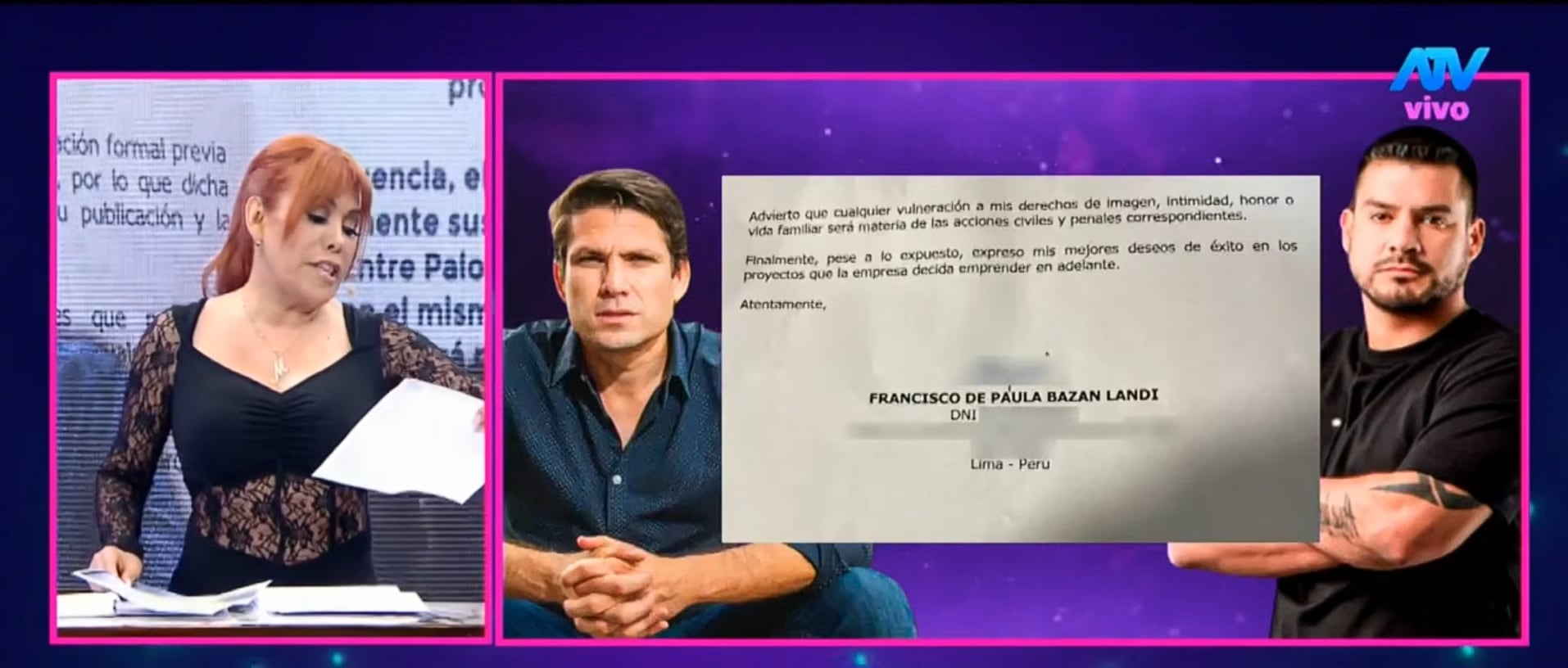 Conductor manda carta notarial a Erick Delgado tras haber sido despedido. (Fuente: ATV)