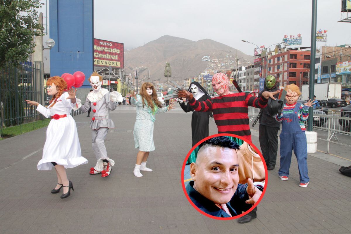 'El mil caras', Yefi Roque se vistió de Freddy Krueger. Fotos: Trome.