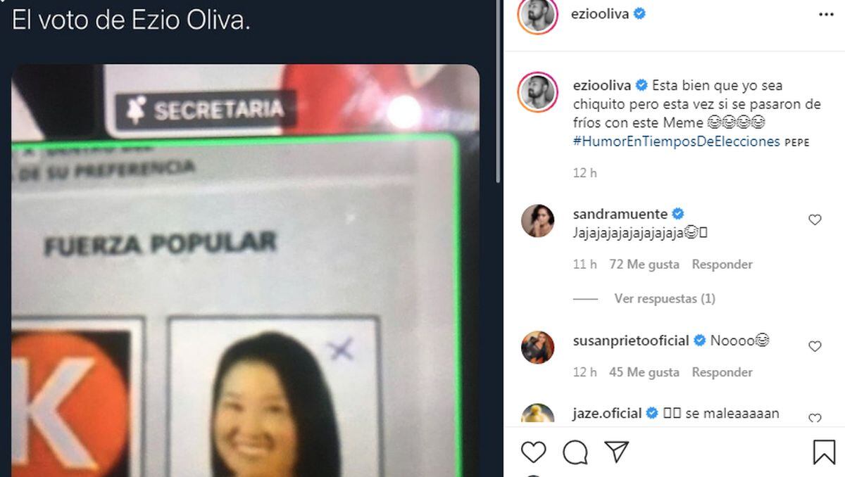 Ezio Oliva reacciona con humor cuando le atribuyen voto impugnado