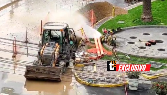 TROME - Terror en San Isidro: Reportan fuga de gas en la avenida Camino Real y cierran calles