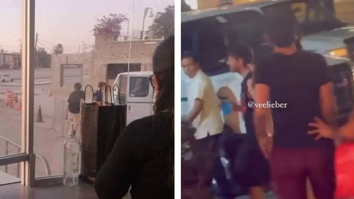 Las imágenes de Louis viajando en combi y tomando pitufos, que fans compartieron en redes (Foto: Indie5051 / Twitter)