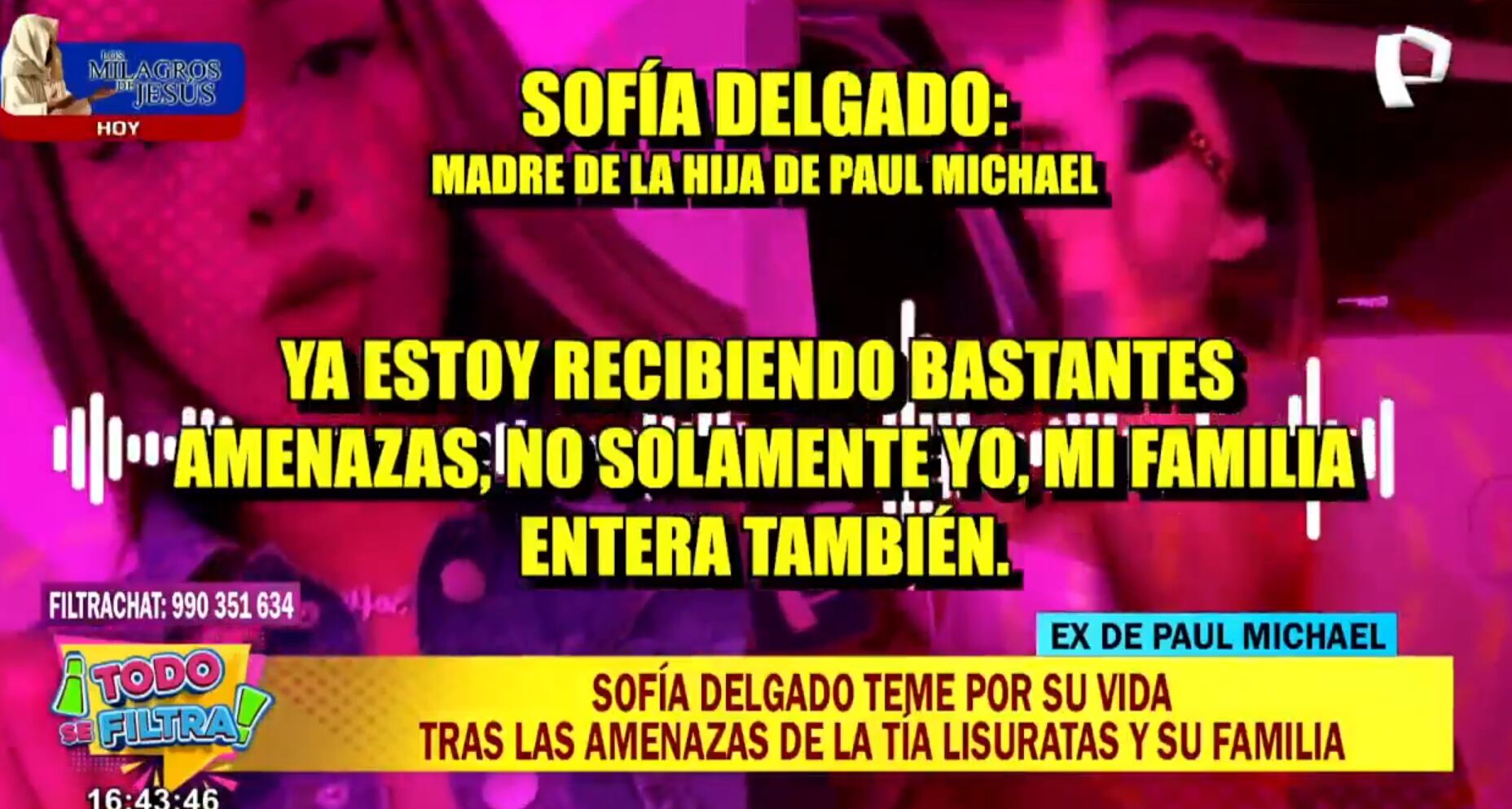 Expareja de Paul Michael revela que ha recibido amenazas de su familia. (Foto: Todo se filtra)