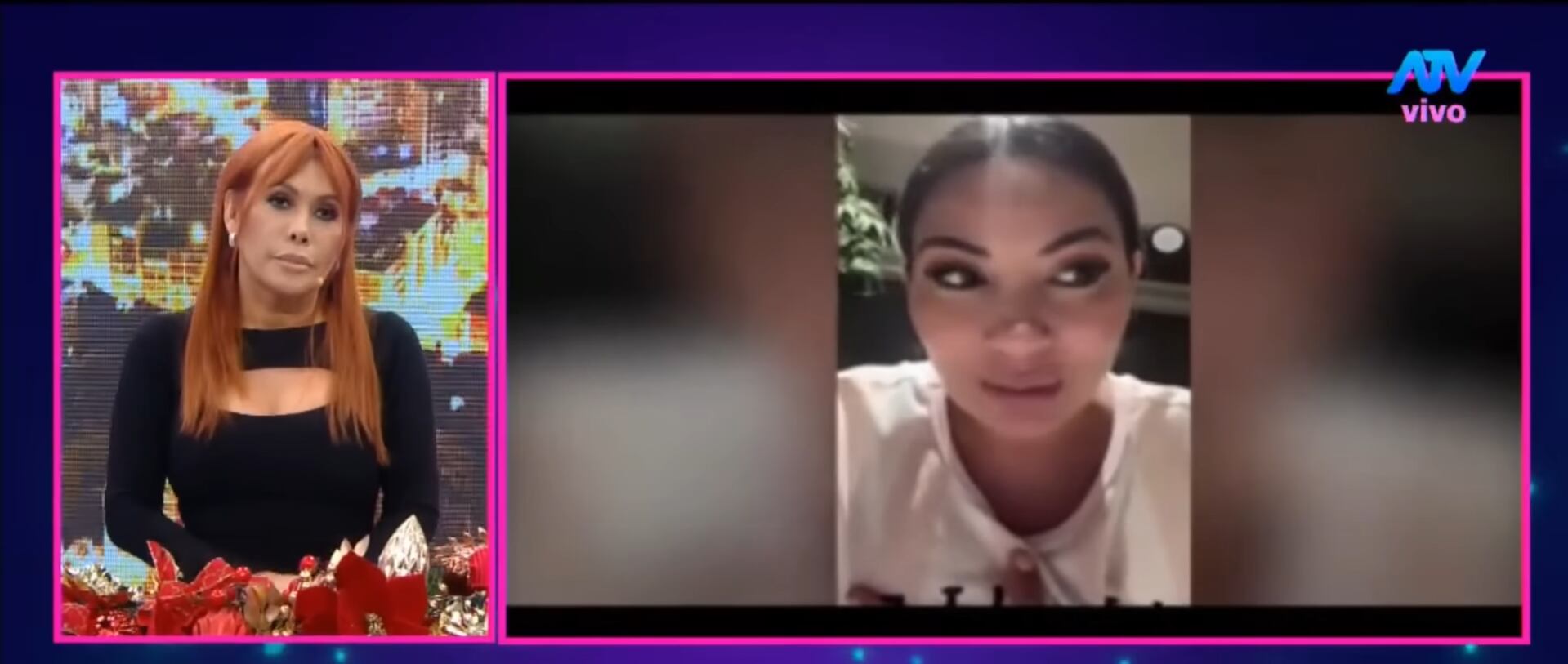 Conductora critica a Pamela López. (Fuente: ATV)