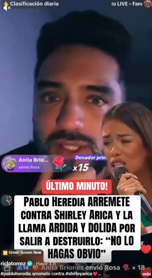 Pablo Heredia desliza responsabilidad de Shirley Arica en el escándalo.