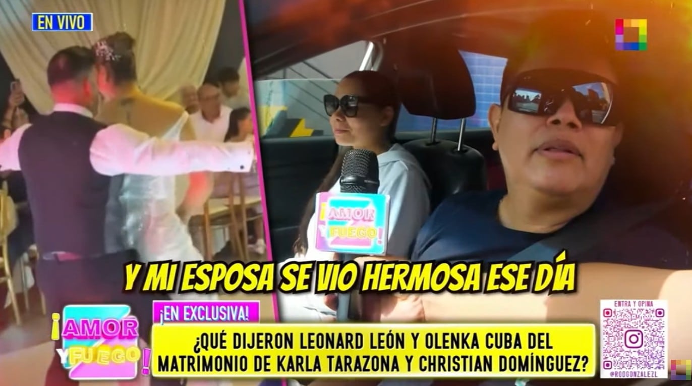 Leonard León aclara que su esposa sí se vio hermosa el día d esu boda.
