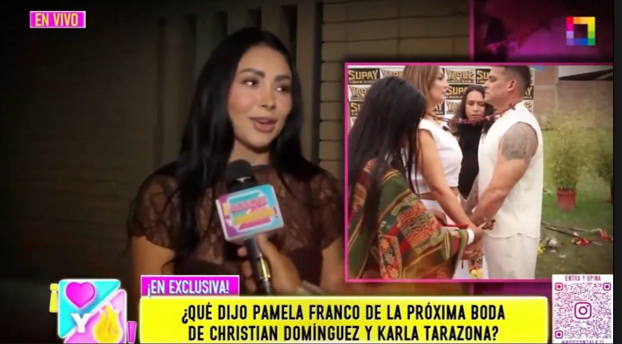 Pamela Franco dice que invertiría en rituales ancestrales como los que hicieron Karla Tarazona y Christian Domínguez.