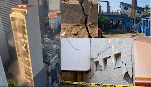 Las impactantes imágenes del movimiento sísmico de 6.5 en México | VIDEO