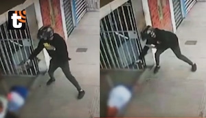 ¡Escalofriante! Sicario graba asesinato en tienda y huye tras desatar balacera frente a colegio