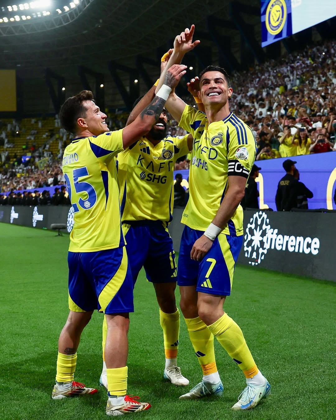 Cristiano Ronaldo anota otro doblete en el fútbol árabe. (@Cristiano)