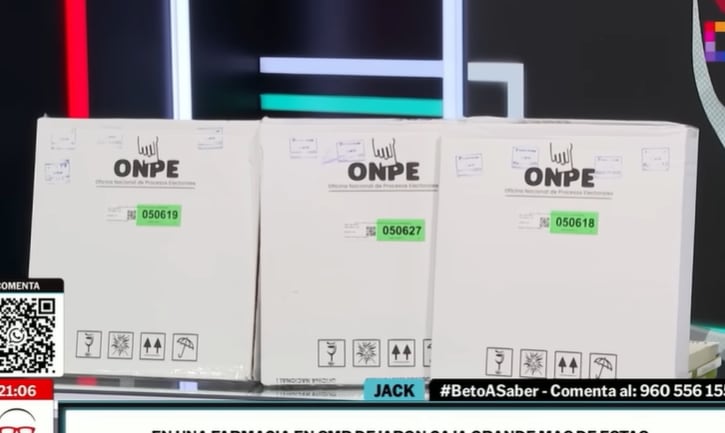 Programa de Beto Ortiz mostró cajas con votos encontradas en la basura