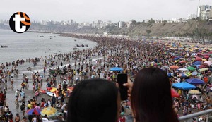 Playas de Lima repletas en Año Nuevo: Imágenes de la masiva concurrencia en Agua Dulce y Yuyos