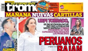 PERUANOS BAJAN EL DEDO A DINA