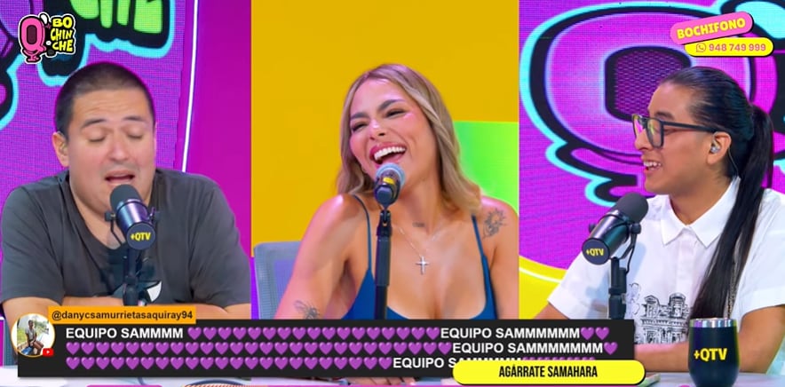 Melody Cortez, 'prima' de Samahara Lobatón, en Q' Bochinche