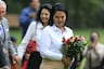 Keiko Fujimori blinda los derechos laborales durante visita a la tumba de su padre: “Ninguno será recortado”