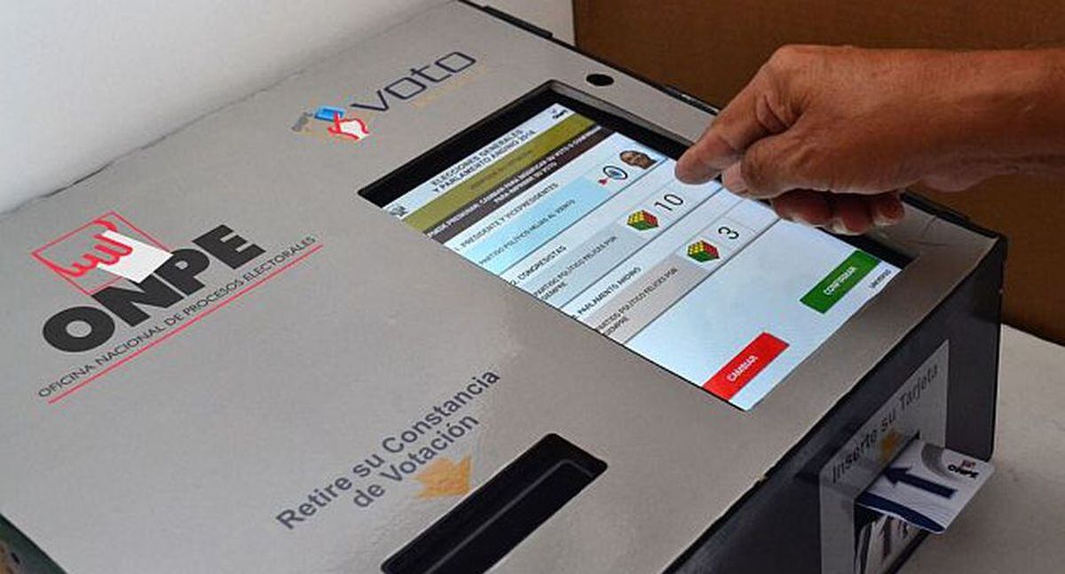 El voto electrónico se realizará en 39 distritos. (Foto: Andina)