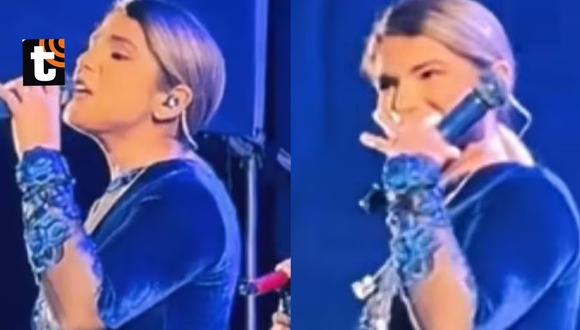 TROME - Susana Alvarado se conmueve durante concierto de Corazón Serrano tras atentado extorsivo a su vivienda