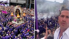 ¿Qué hacía ‘El Titi’ en Lima? Gregorio Pernía se sumó a la procesión del Señor de los Milagros