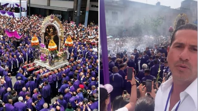 ¿Qué hacía ‘El Titi’ en Lima? Gregorio Pernía se sumó a la procesión del Señor de los Milagros