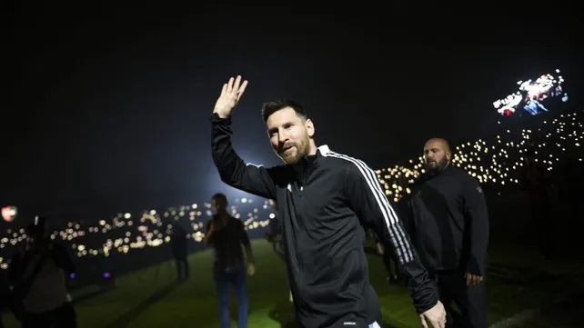 Lionel Messi volvió a Rosario para la despedida de Maxi Rodríguez. Foto: Marcelo Rubén Bustamente / La Capital