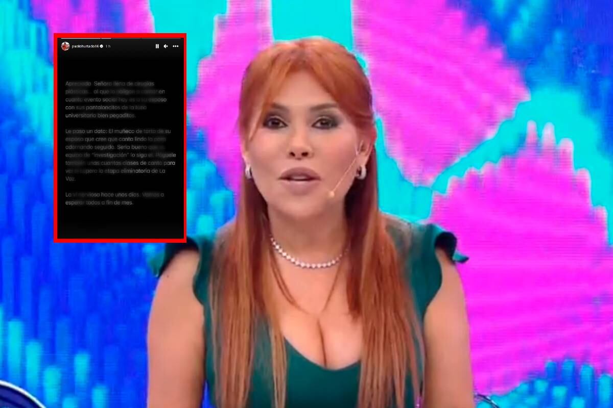 Magaly Medina respondió a los agravios de Paolo Hurtado. Foto: ATV