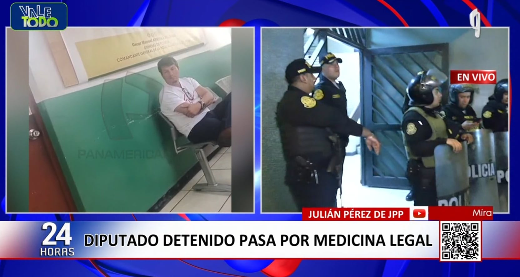Julián Pérez Mallqui fue trasladado a medicina legal desde la comisaría de San Miguel tras ser detenido por agredir a una mujer.