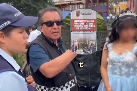 ¡Polémica en Barranco! Fiscalizadores interrumpen sesión de fotos de quinceañera en el Puente de los Susp...